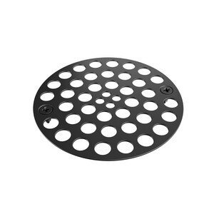 Drain de douche à grille, Noir mat