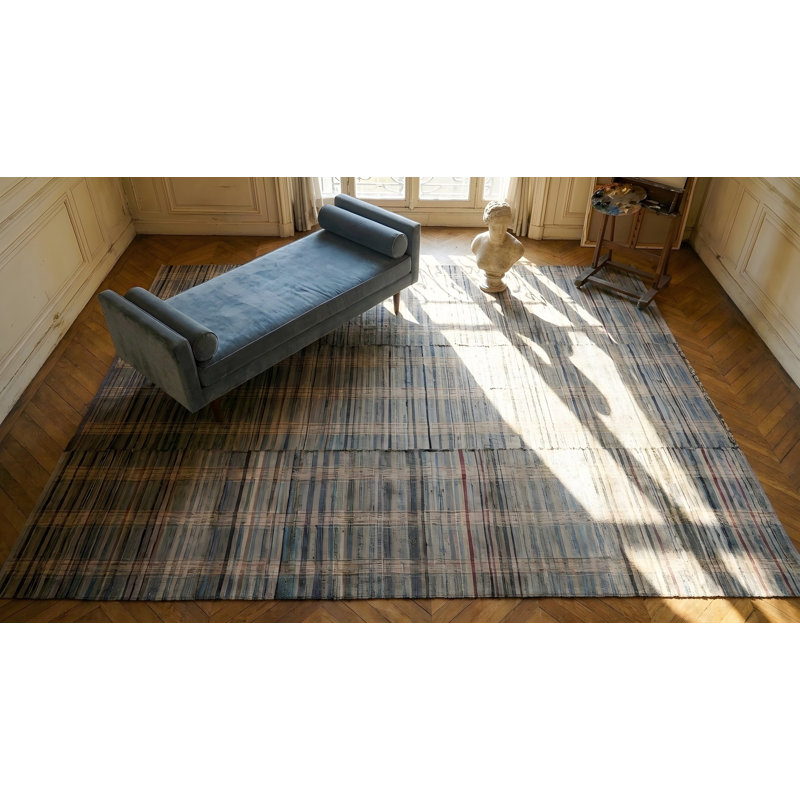 Antique American Rag Flat Weave Rug