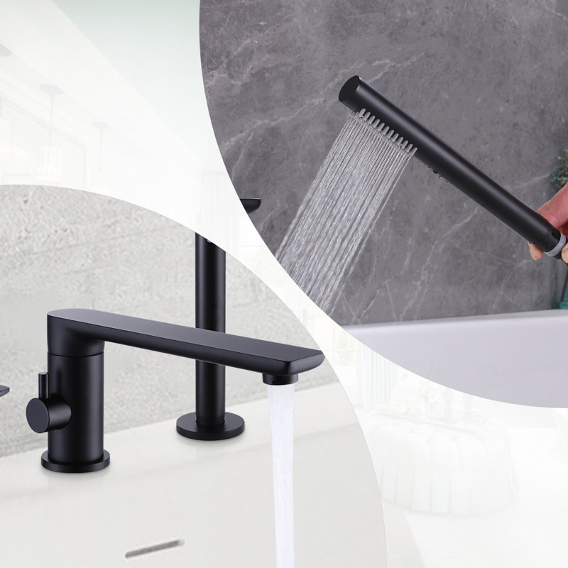1 Handle Deck Roman Tub Faucet with Diverter
