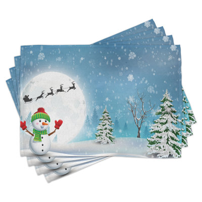 Ensemble de 8 tapis de Noël East Urban Home