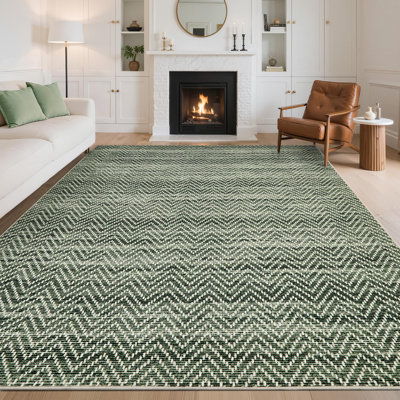 Tapis lavable Boho 10 x 13, imprimé moderne tressé avec velours court et envers antidérapant pour le salon, la chambre à coucher et la salle à manger