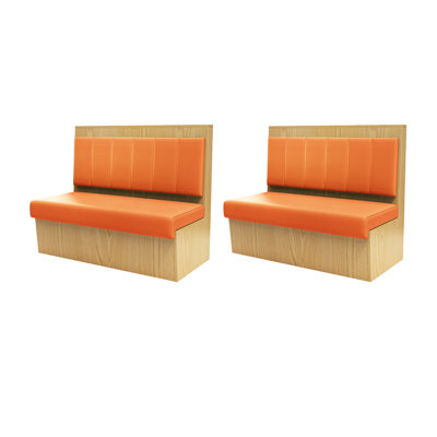 Modern Simple Dessert Shop Cafe Restaurant Benches Faux Leather Upholstered Bench