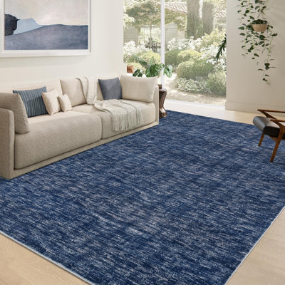 Tapis de salle à manger avec tapis abstrait moderne et lavable à la machine