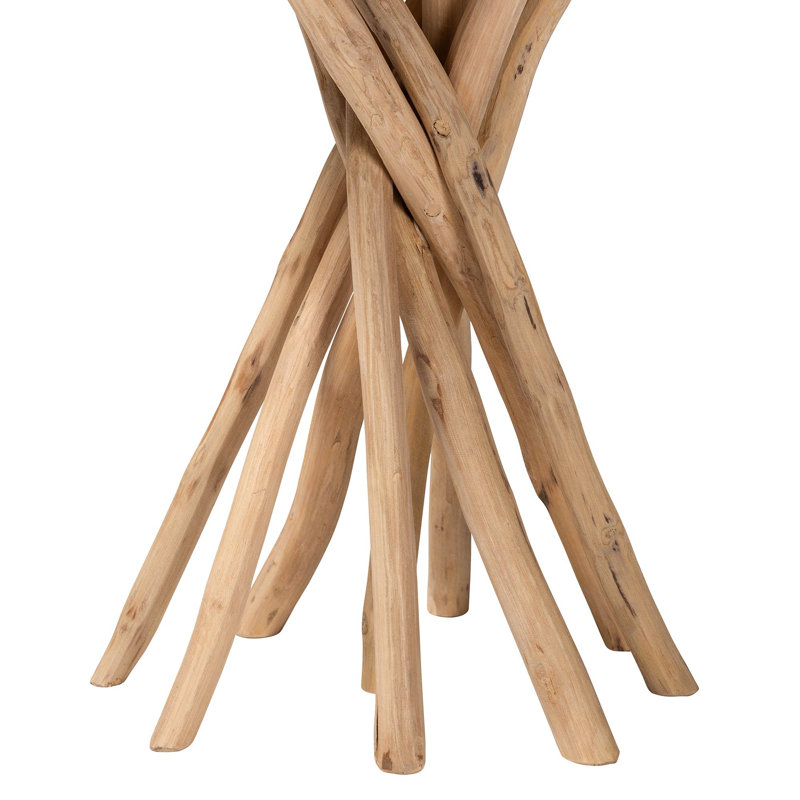 Table de bout en teck naturel