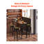 Bar Table Height 39x16x35.5 In Cocktail Coffee Counter Kitchen Dining Pub With Adjustable Footpads And Versatile Uses Contemporary Look