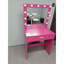 Bureau de coiffeuse avec miroir et lumières, coiffeuse avec grand tiroir, commode de rangement à 1 niveau et 3 modes d'éclairage à luminosité réglable, convient à la chambre à coucher (blanc)