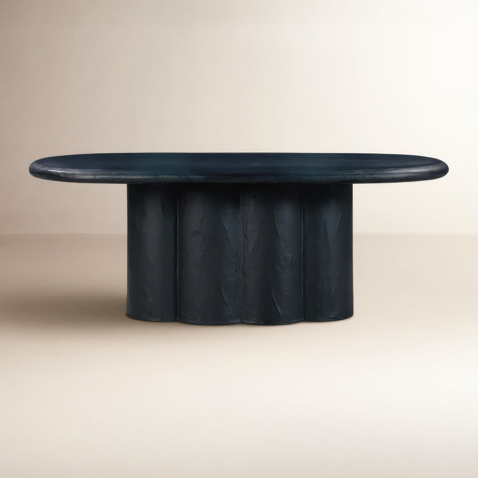 Geof 42.2'' Oval Dining Table, Black