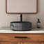 CASAINC Maple 17'' Concrete Circular Bathroom Sink-86669231