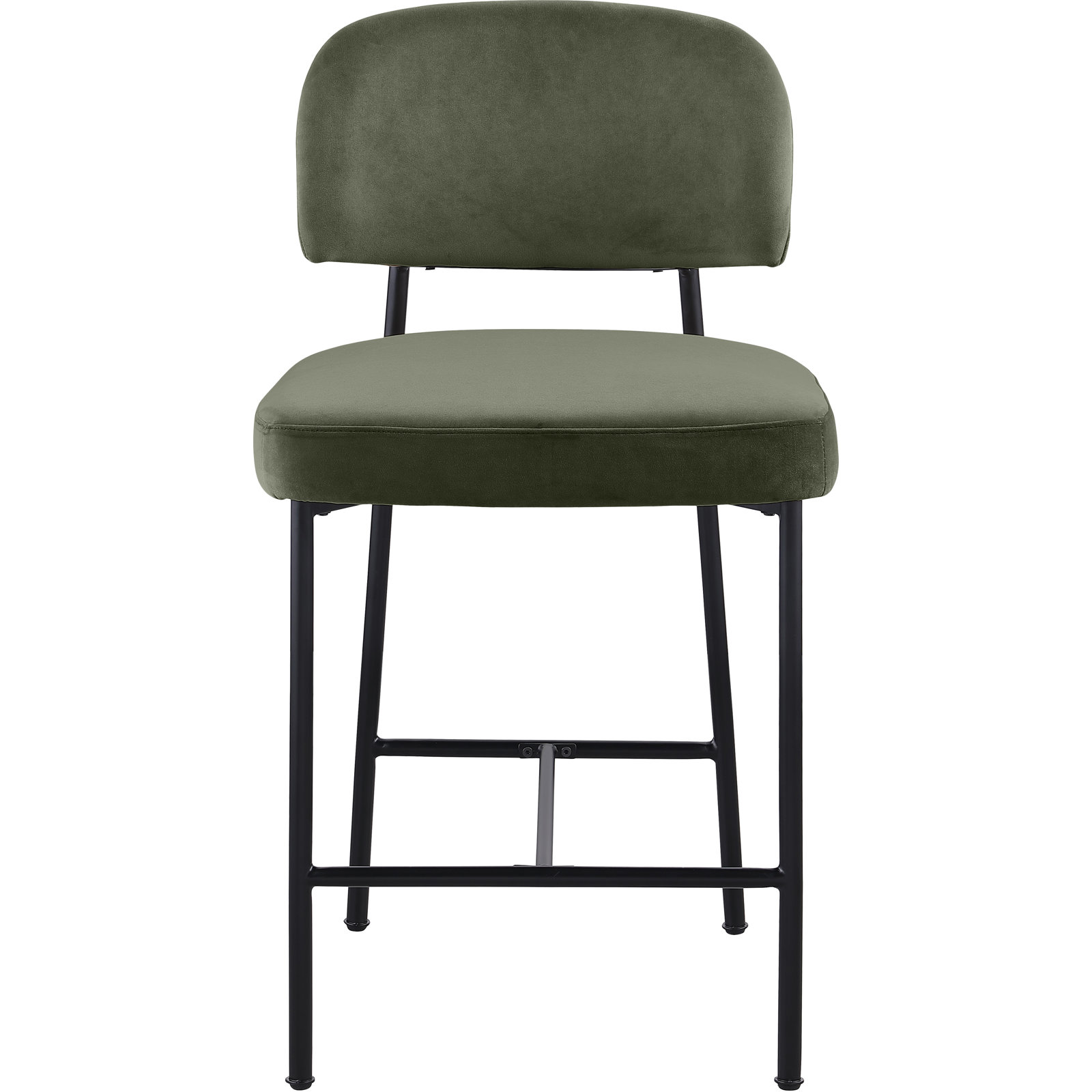 27" Bar Stool, Green Performance Fabric