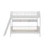 Lit superposé simple en bois avec trois sections de rangement-148756287