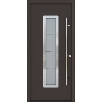 Porte d'entrée en acier pré-suspendue