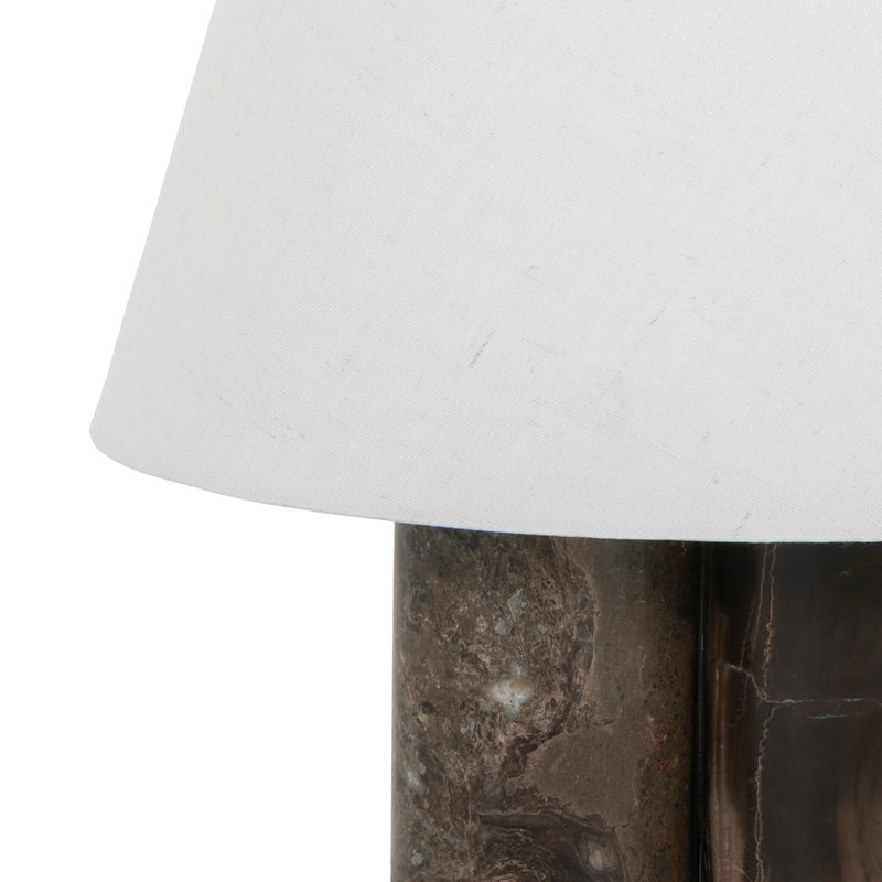 Bremen Table Lamp, Rocky Brown Marble