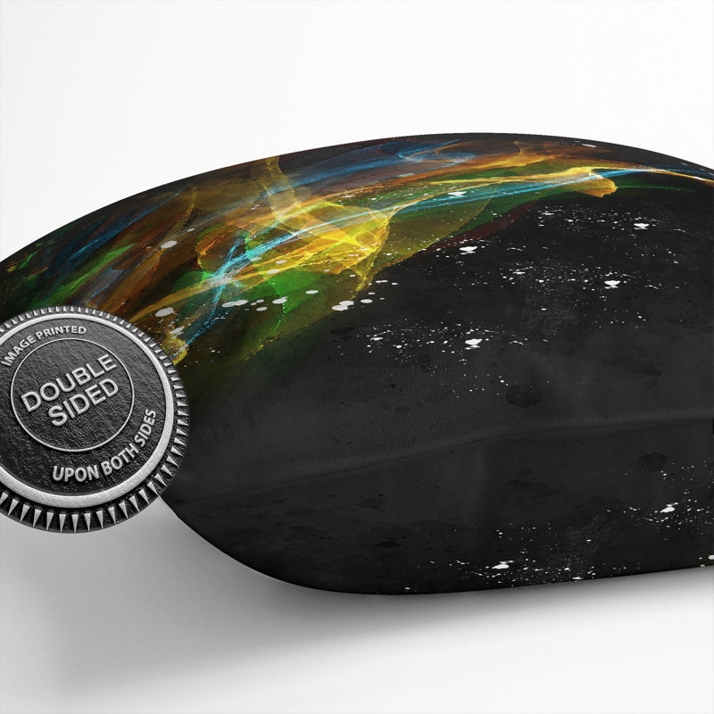 Rainbow Smoke Vol (6) Square Throw Cushion, 55cm H x 55cm W x 20cm D