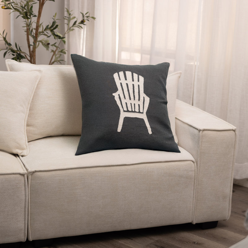 Beach Chair Throw Pillow