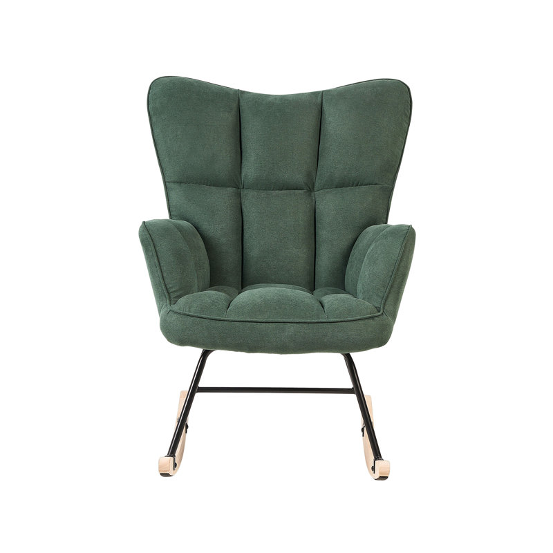 Harpor Upholstered Rocking Chair, Green