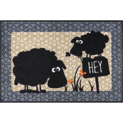 Non-Slip Striped and Polka Dots Doormat