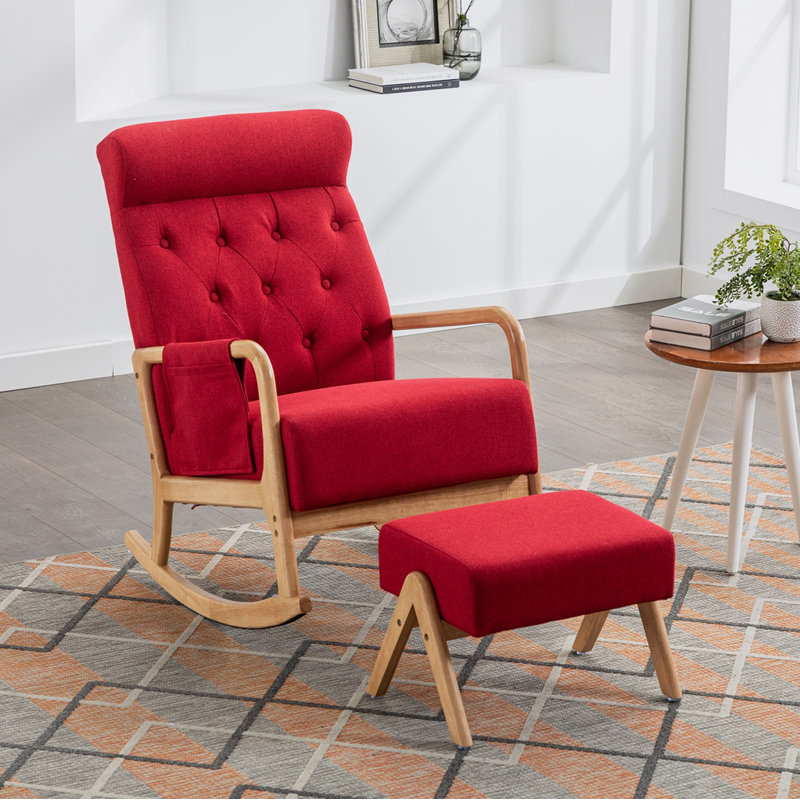 Chaises berçantes, Rouge
