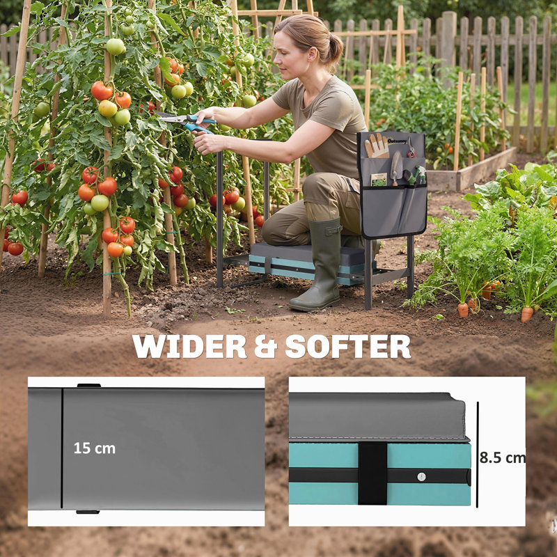 Tabouret de jardin pliable robuste
