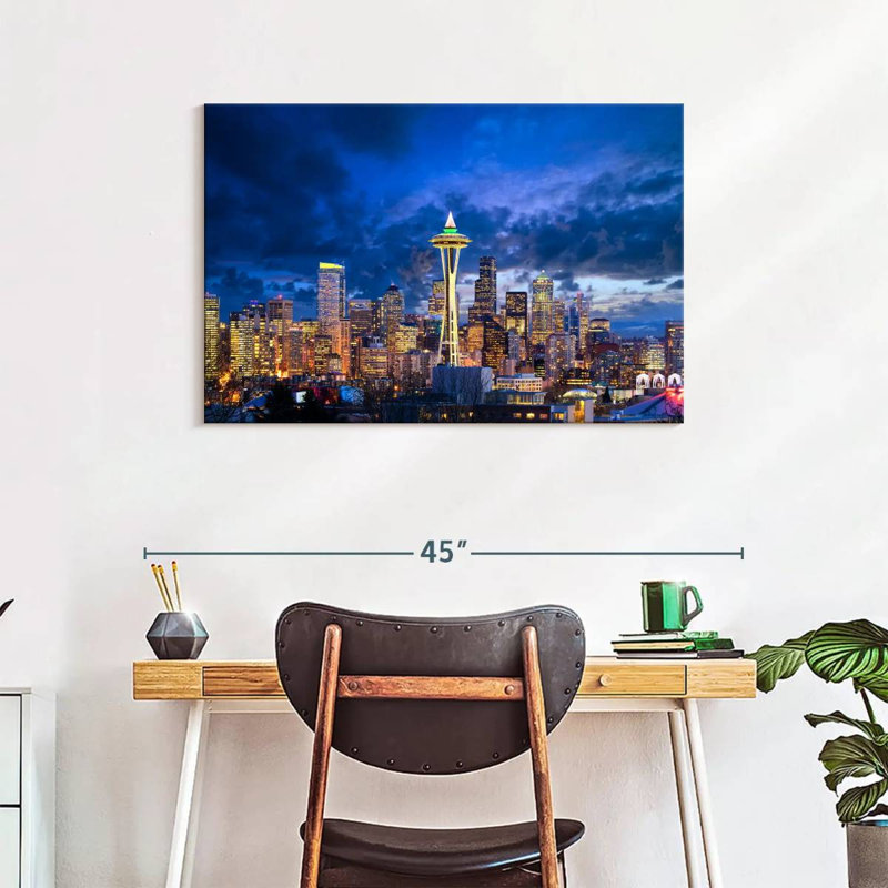 Sireci Space Needle Standout, 24" H x 36" W