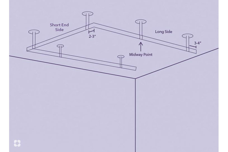 How to make a canopy bed illustration of diy canopy bed installation on ceiling