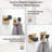 4-Piece Bath Hardware With Towel Bar For Bathroom Wall Towel Hook And Towel Ring Set-107971708