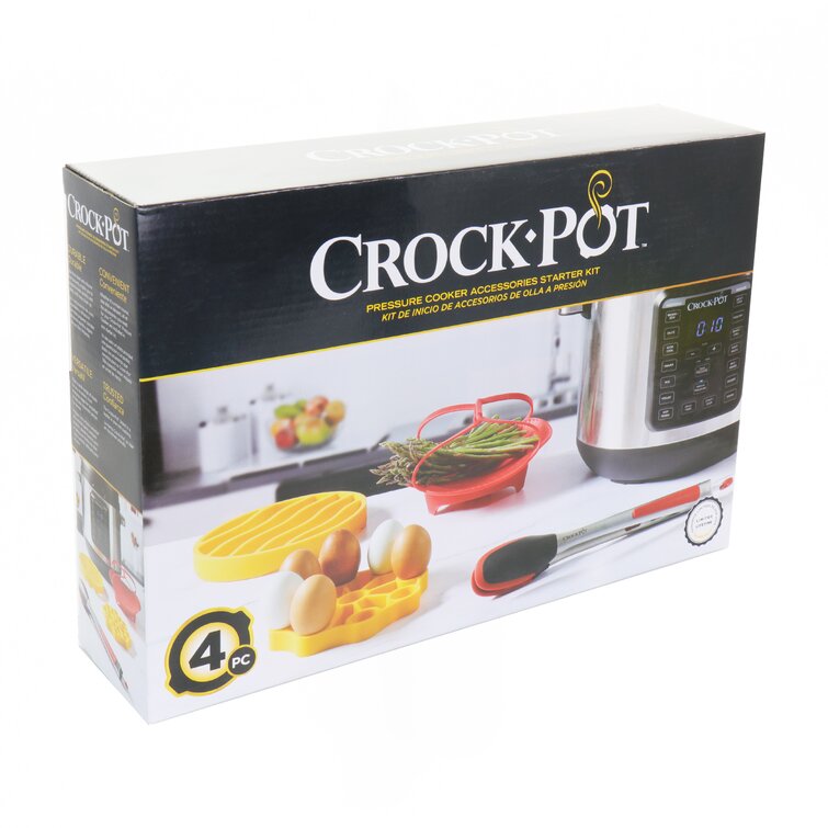 Crock-Pot Pressure Cooker Accessories Kit 4 Piece New In Box Tongs Basket