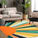 Mignon tapis lavable à la machine Sunburst