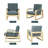 Lizzie Upholstered Armchair-215319610
