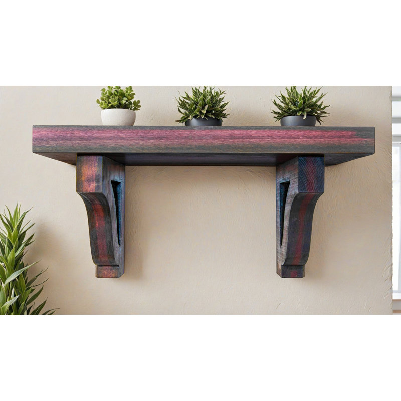 2" Shelves/W Corbels, 11" H x 33" W x 8" D