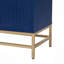 Buffet avec rangement, buffet avec tablettes réglables, poignées et pieds rectangulaires en métal pour la cuisine, le salon et la salle à manger-1225309629
