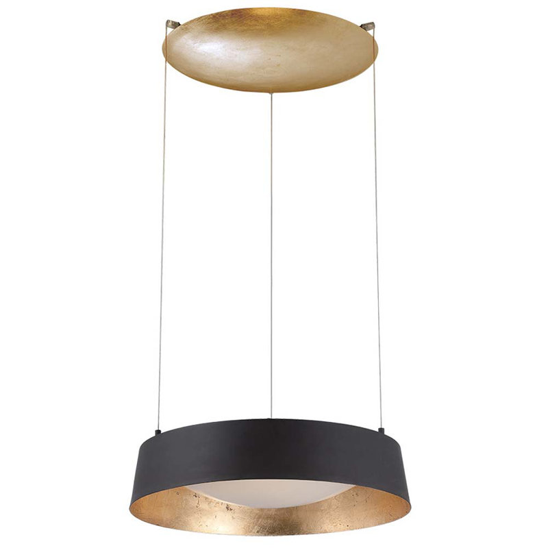 Gilt 1 - Light LED Pendant, Gold Leaf