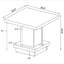 Ensemble de tables basses 3 pièces Cappuccino