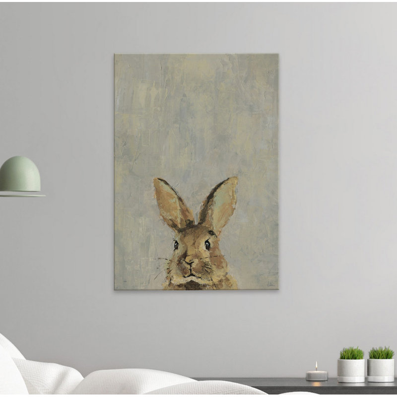 What Up Rabbit by Julia Posokhova - Wrapped Canvas Painting, 30cm H x 20cm W