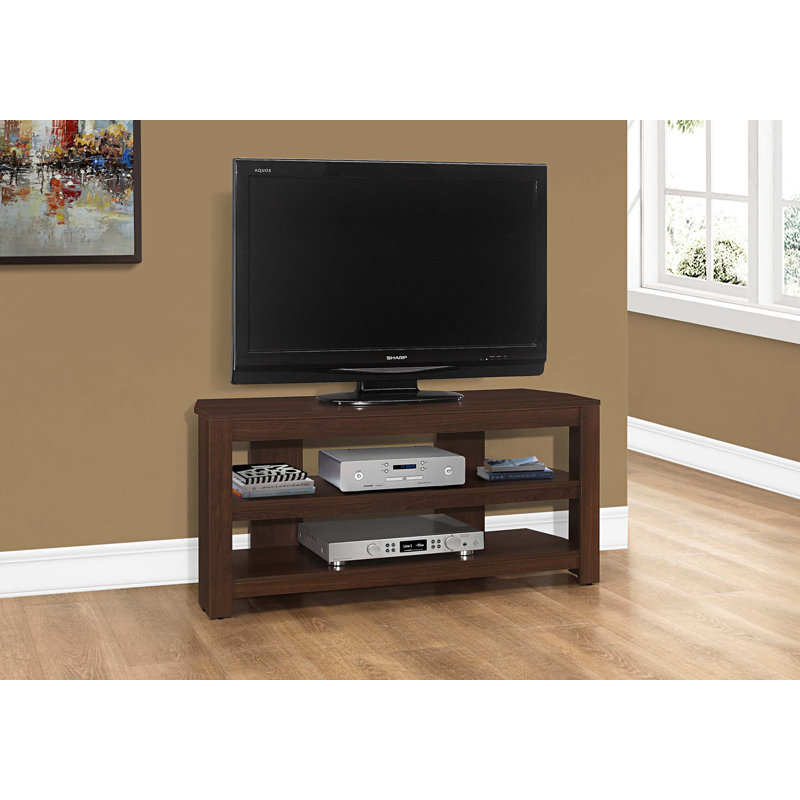 Tv Stand, 42 Inch, Console, Media Entertainment Center, Storage Shelves, Living Room, Bedroom, Laminate, Cherry