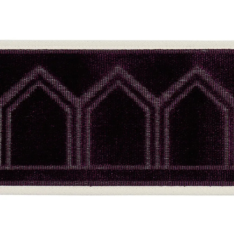 Vizier Velvet Tape, Aubergine
