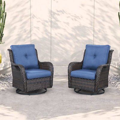 Chaise de patio avec coussins Tonry