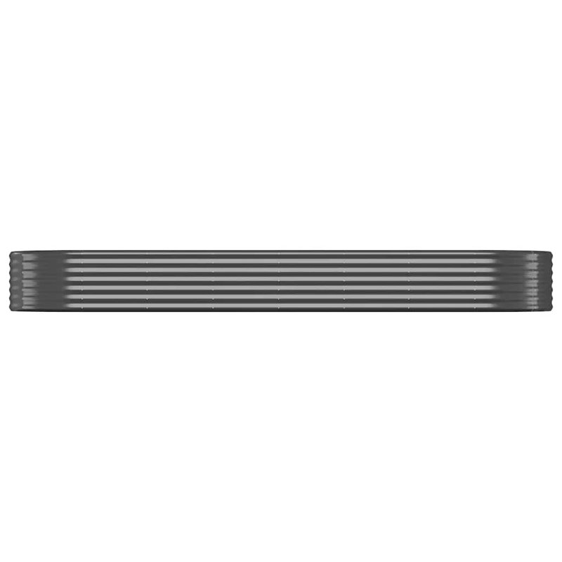  Lit surélevé de jardin en acier thermolaqué anthracite durable