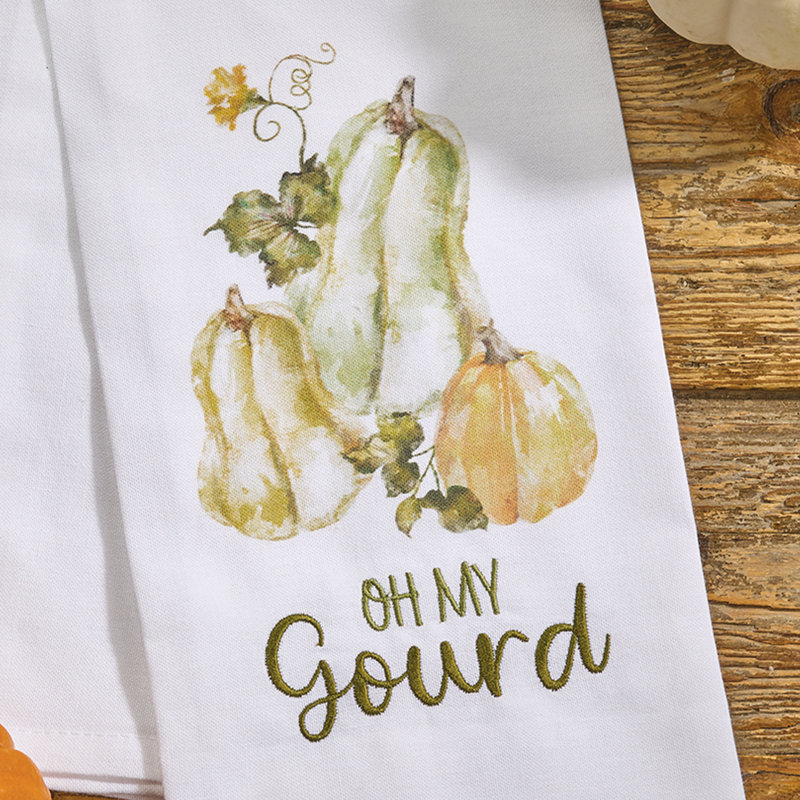 Ensemble de 2 torchons décoratifs Spit P Oh My Gourd, Oh My Gourd