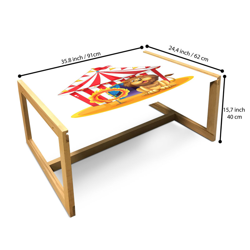 Jamora Sled Coffee Table, 40cm H x 91cm W x 62cm D