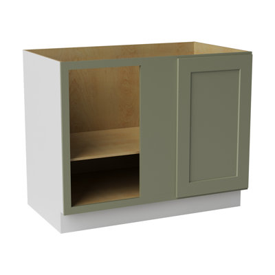 Armoire d'angle à base basse