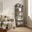 Jabari 67.9" H Metal Ladder Bookcase-1842680747