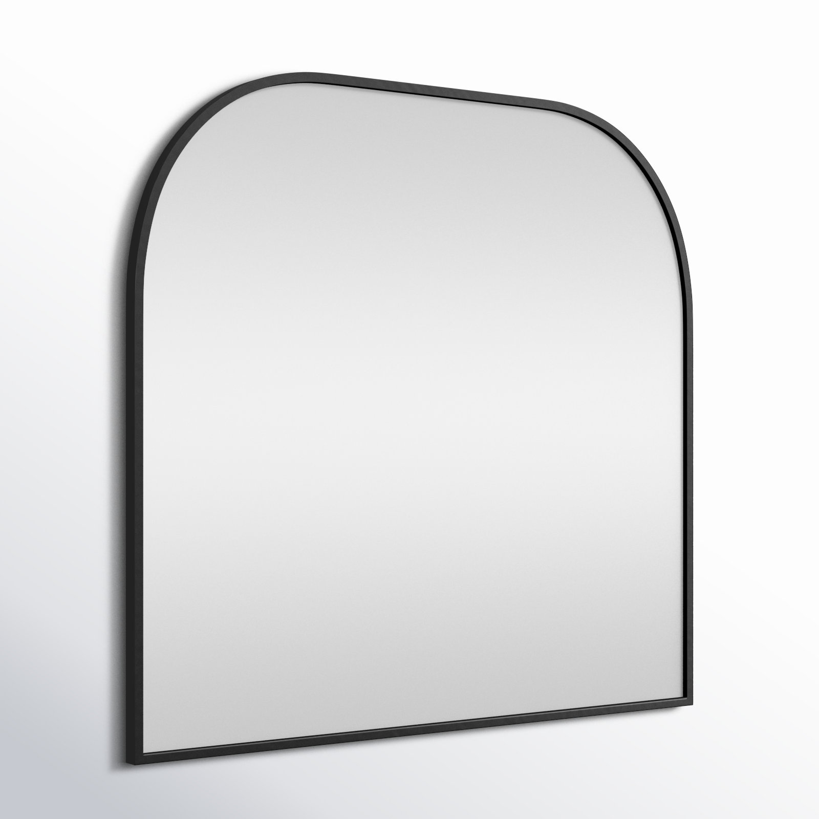 Sabine Metal Wide Arch Wall Mirror, Black, 34" x 36"