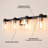 31'' 4-Light Black & Gold Bathroom Vanity Light with Glass Shade-806497666-866321955