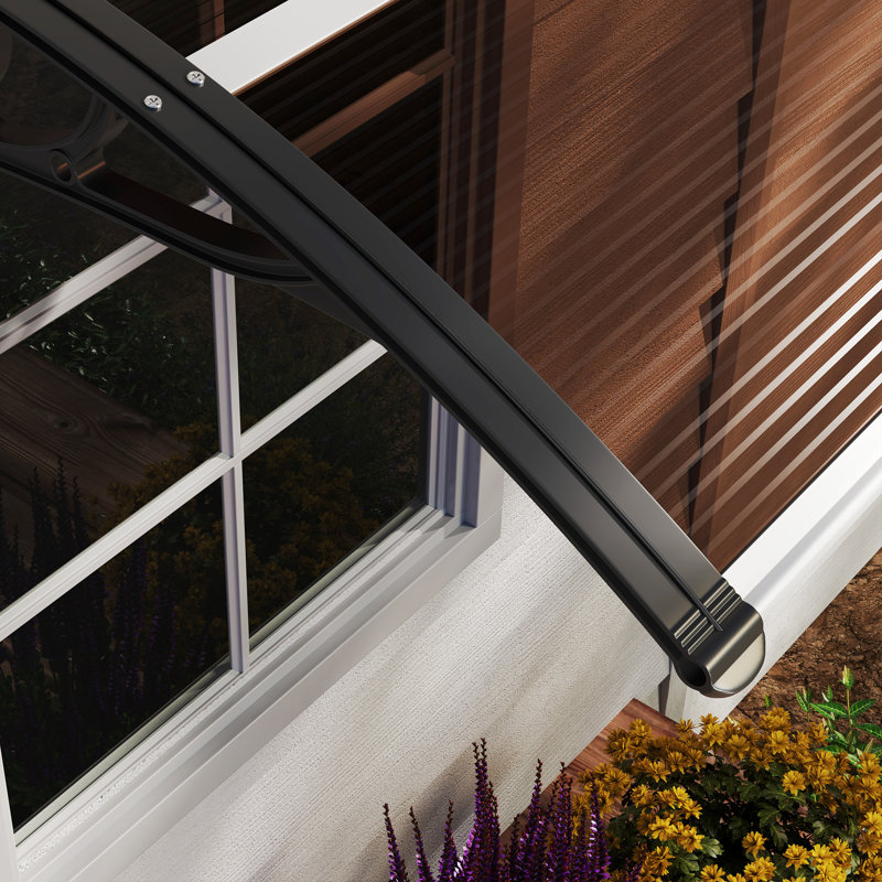 EvoNet 100cm W x 75cm D Plastic Cover Retractable Door / Window Awning