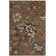 Emrick Hand Hooked Wool/Cotton/Latex Floral Rug in Brown