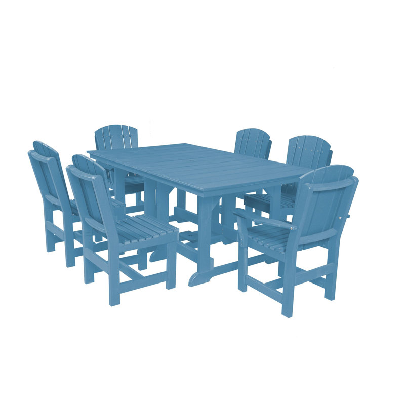 Heritage Dining Set, Weathered Wood, 7-Piece