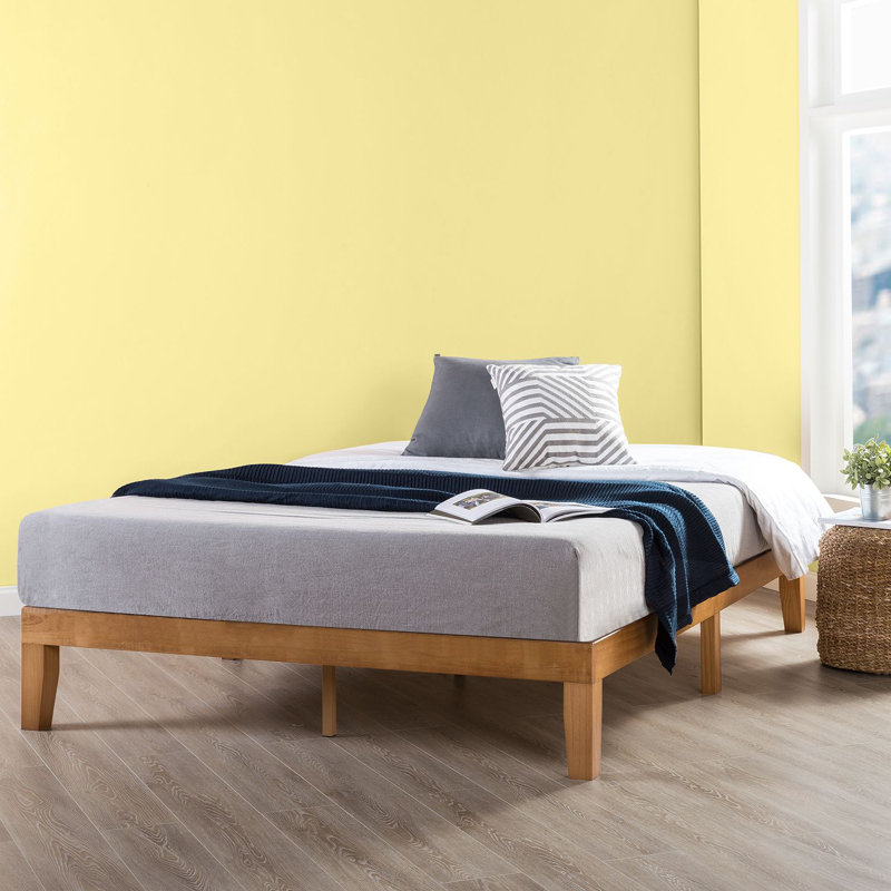 Harlow Solid Wood Platform Bed, Cherry, King