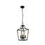 Lustre moderne moderne avec lanterne industrielle noire en métal avec chaîne réglable pour îlot de cuisine, salle à manger, vestibule et plus encore
