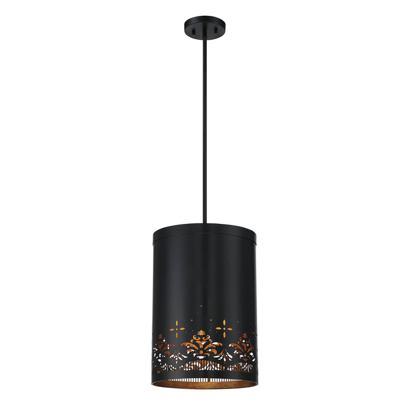 Luminaire suspendu cylindrique unique 3 lumières Alvarez