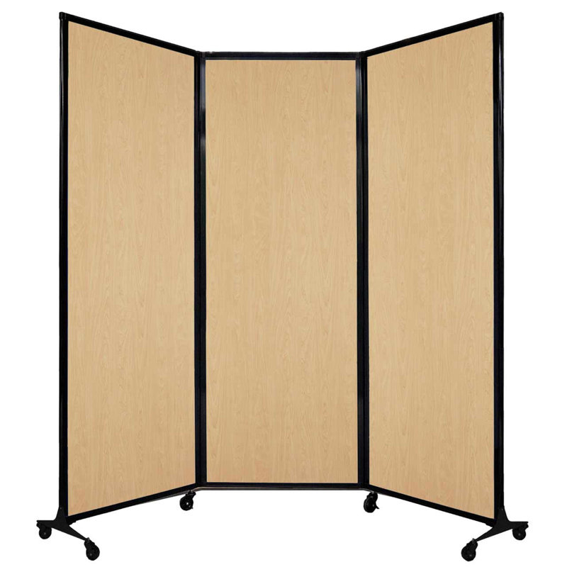 Cloison pliante 5 pi 10 po, H 70 po x l 100 po x P 18 po, Beige clair